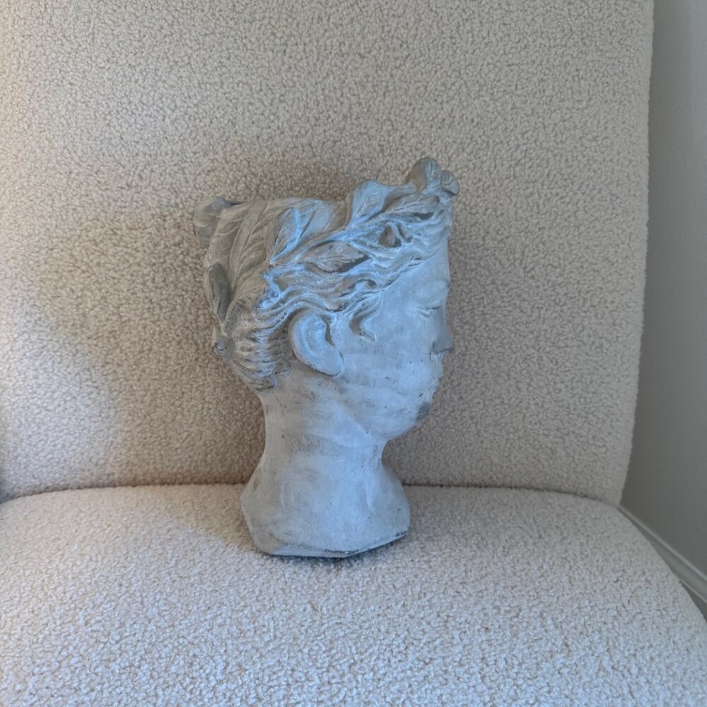 NWT! 10.25" Grecian Bust Planter (Large) - Picture 3 of 5